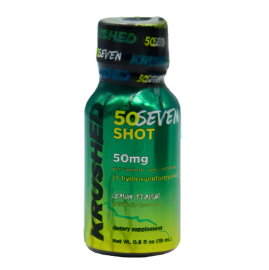 Krushed 7-Hydroxymitragynine Lemon Liquid Kratom Extract Shot 50mg