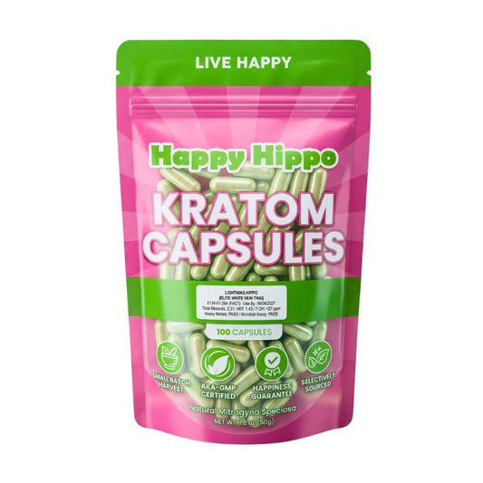 Kratom capsules for sale​ - kratom bulk capsules​ - Happy Hippo Kratom