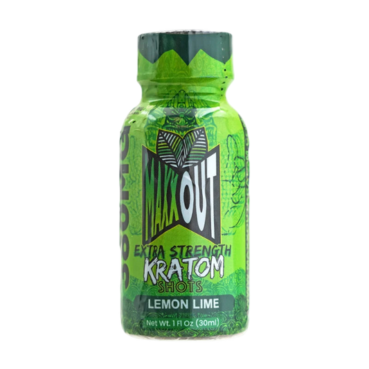 MAXXOUT EXTRA STRENGTH KRATOM SHOT 380MG – LEMON LIME - Seven Tech