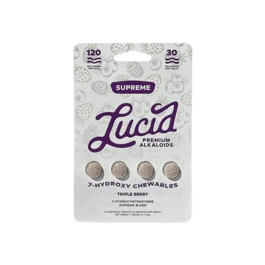 Lucid 4ct 7OH Triple Berry Chewable Tabs 30mg per Tablets - Seven Tech