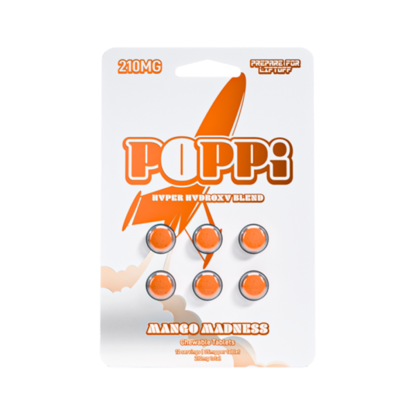 Poppi 6ct 7OH Tabs Mango Madness 35mg Per Tablet