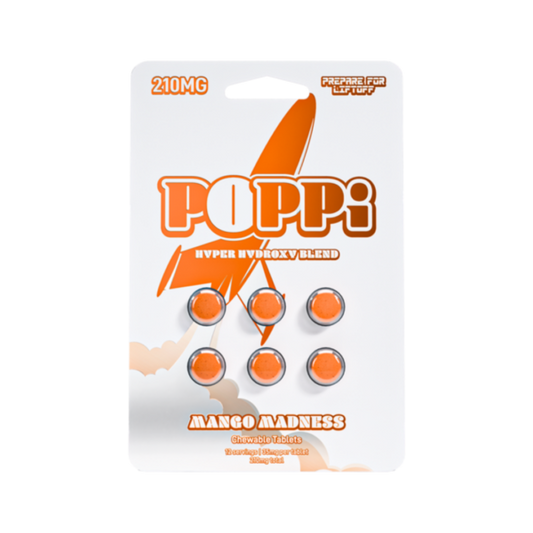 Poppi 6ct 7OH Tabs Mango Madness 35mg Per Tablet