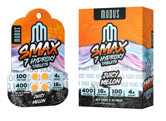 MODUS SMAX 7-HYDROXY TABLETS 100MG 4CT - JUICY MELON - Seven Tech
