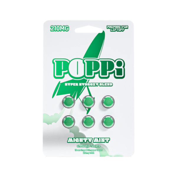 Poppi 6ct 7OH Tabs Mighty Mint 35mg Per Tablet