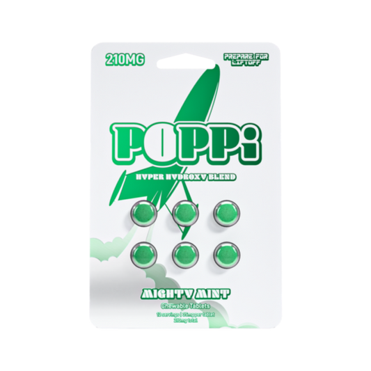 Poppi 6ct 7OH Tabs Mighty Mint 35mg Per Tablet