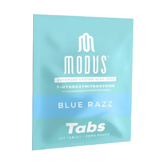 Modus 1ct 7OH Tabs Blue Razz 20mg per Tablet - Seven Tech