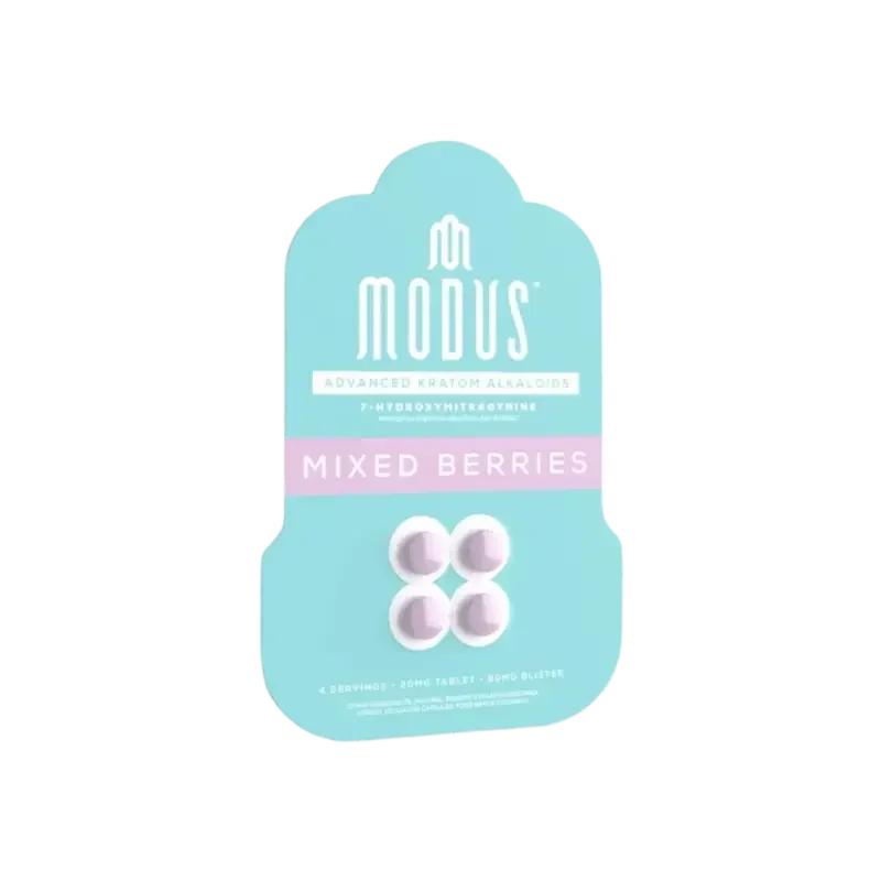 Modus 4ct 7OH Tabs Mixed Berries 20mg per Tablet - Seven Tech