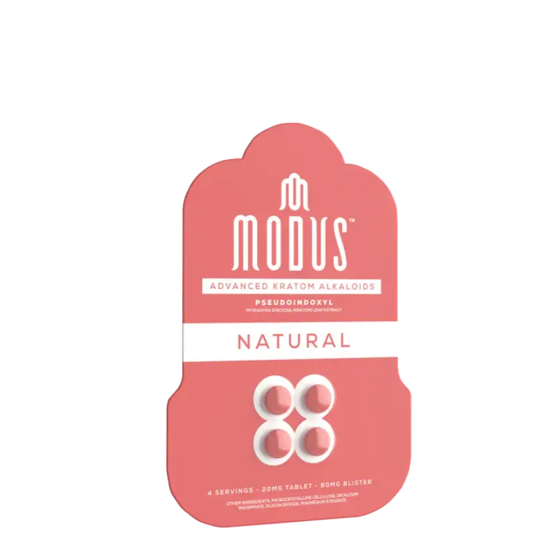 Pink package of Modus natural condoms with a cloud-shaped top design.