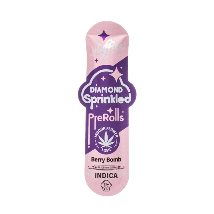 MUFFINS DIAMOND INFUSED PRE ROLL 1CT BERRY BOMB - Seven Tech