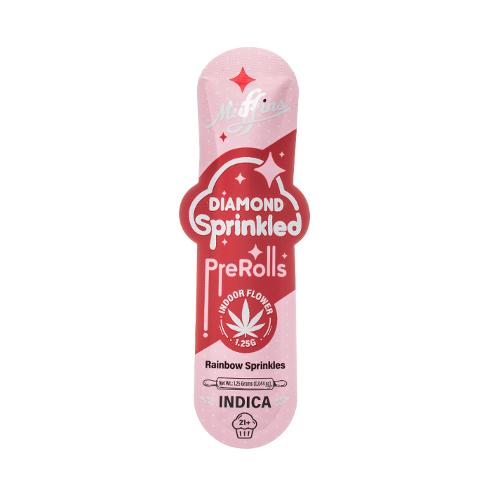 MUFFINS DIAMOND INFUSED PRE ROLL 1CT RAINBOW SPRINKLES - Seven Tech