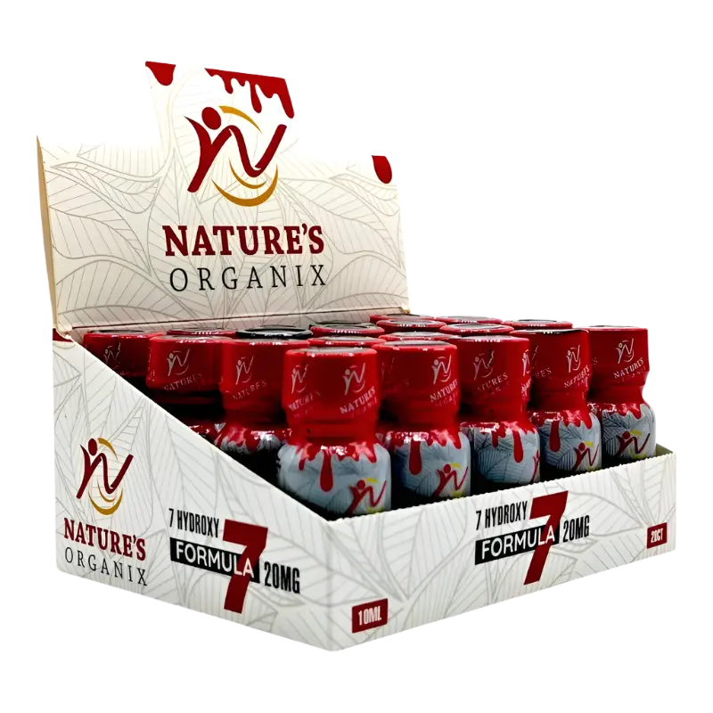 Box of Nature’s Organix 7 Hydroxy Formula 20mg.