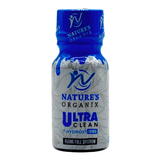 Blue and silver bottle of Nature’s Organix Ultra Clean.