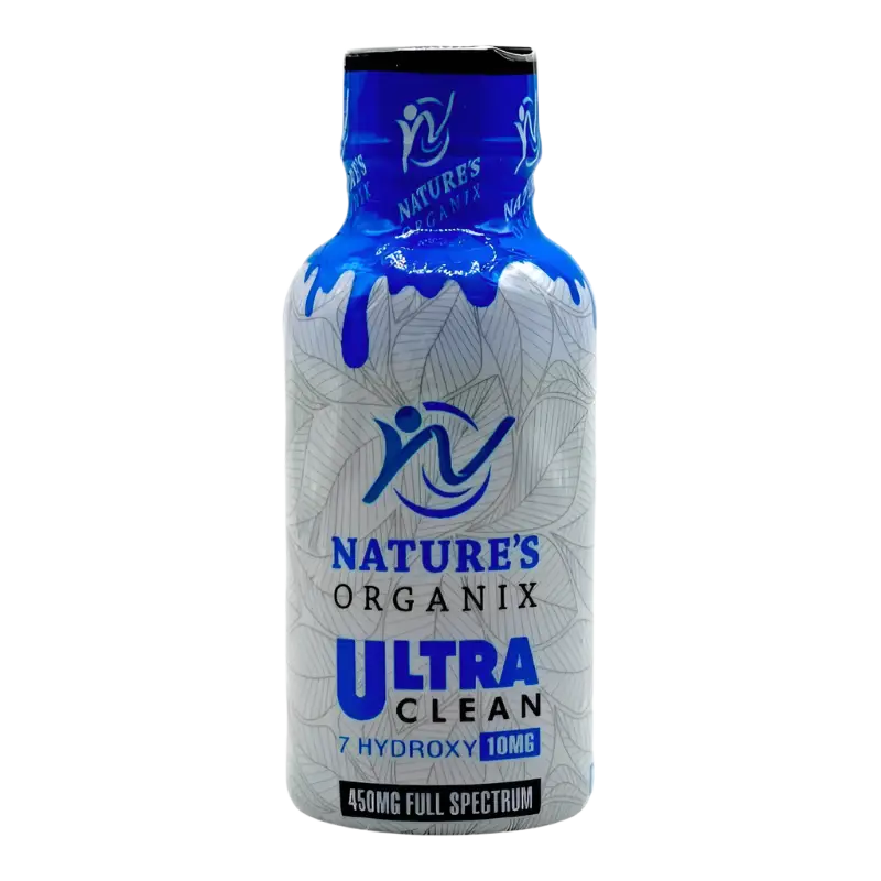 Blue and white bottle of Nature’s Organix Ultra Clean.