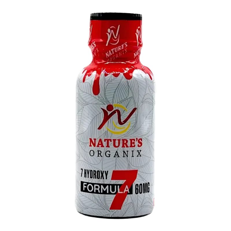 Nature's Organix 7 Hydroxymitragynine Liquid Shot Red 60mg - Seven Tech
