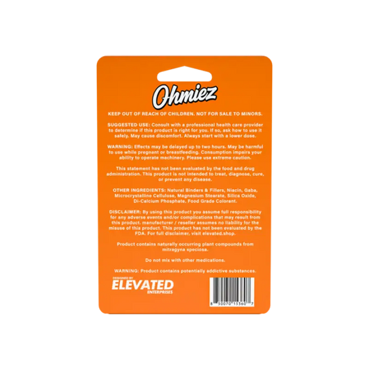 Orange product packaging.