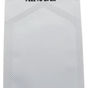 Sealed white foil packet with ’PEEL TO OPEN’ text and ’NOT FOR INDIVIDUAL SALE’ printed on it.