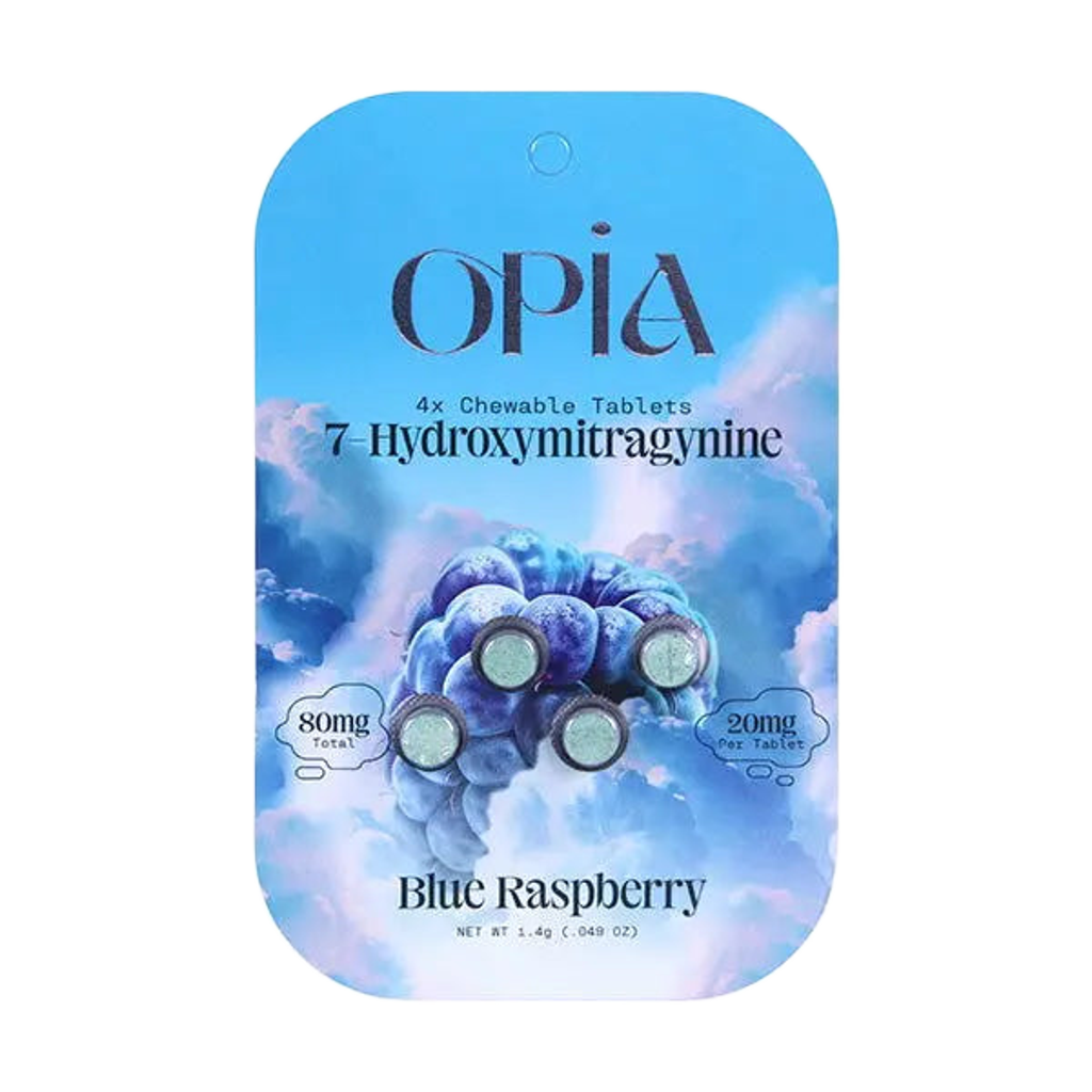 OPiA 7-OH 20mg Tabs Blue Raspberry 4 ct - 7ohplus