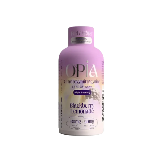 Opia 7 Hydroxymitragynine Liquid Shot Blackberry Lemonade 60mg 30ml - Seven Tech