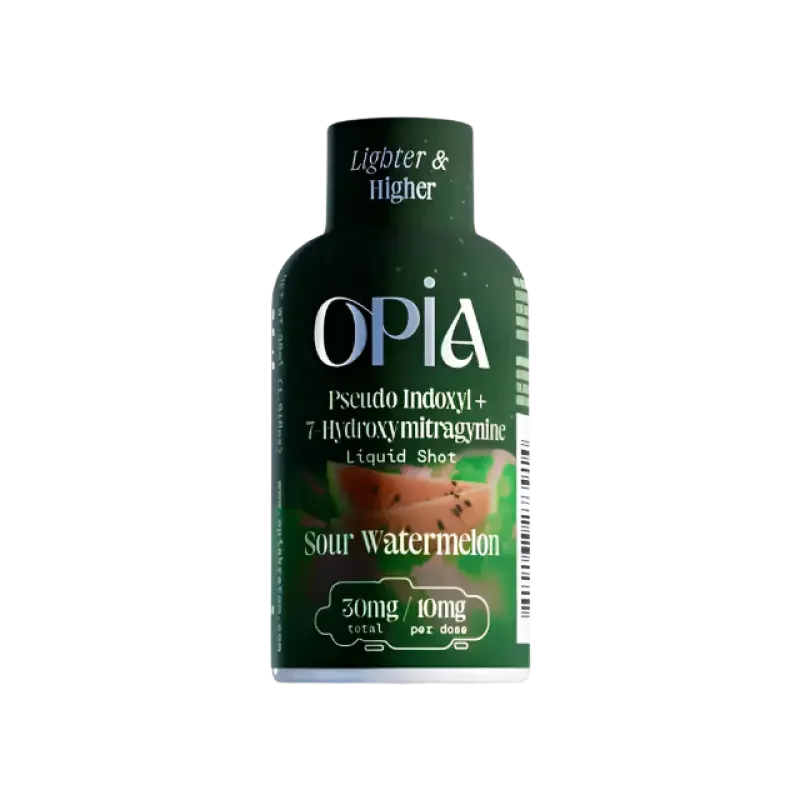 Opia Pseudo 7 Hydroxymitragynine Liquid Shot Sour Watermelon 30ml - Seven Tech