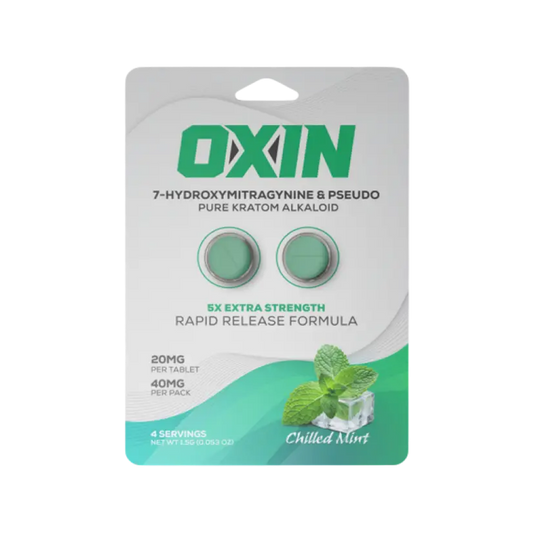 Oxin 2ct 7OH + Psuedo Mint Chewable Tabs 20mg Per Tablet