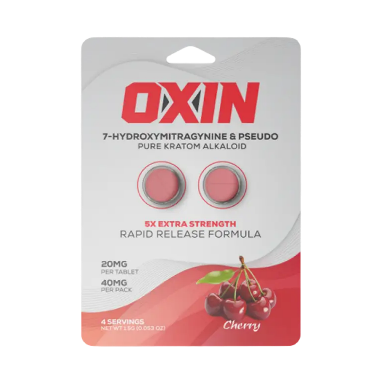 Oxin 2ct 7OH + Psuedo Chewable Cherry Tabs 20mg Per Tablet