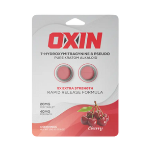 Oxin 2ct 7OH + Psuedo Chewable Cherry Tabs 20mg Per Tablet