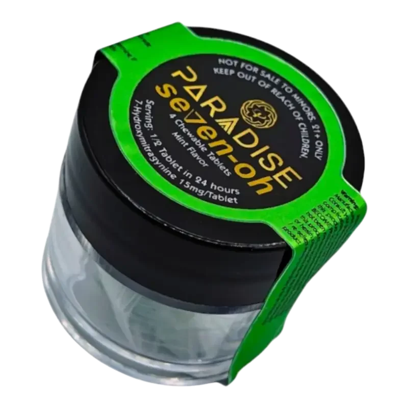 Paradise Se7en 4ct 7OH Mint Tabs 15mg per Tablet - Seven Tech