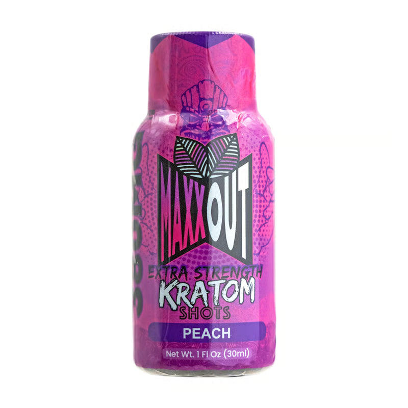 MAXXOUT EXTRA STRENGTH KRATOM SHOT 380MG – PEACH - Seven Tech