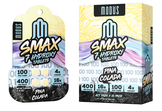 MODUS SMAX 7-HYDROXY TABLETS 100MG 4CT - PINA COLADA - Seven Tech