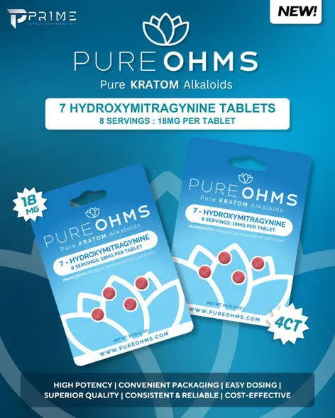 Pure Ohms Pure  7-OH Tabs 4CT Display Of 10 (18MG) - 7OH+