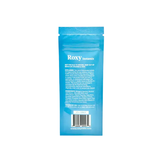 Blue Roxy Instamix packet.