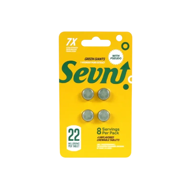 🎁 Sevn 4ct 7OH + Pseudo Tabs Green Giants 22mg Per Tablet (100% off)