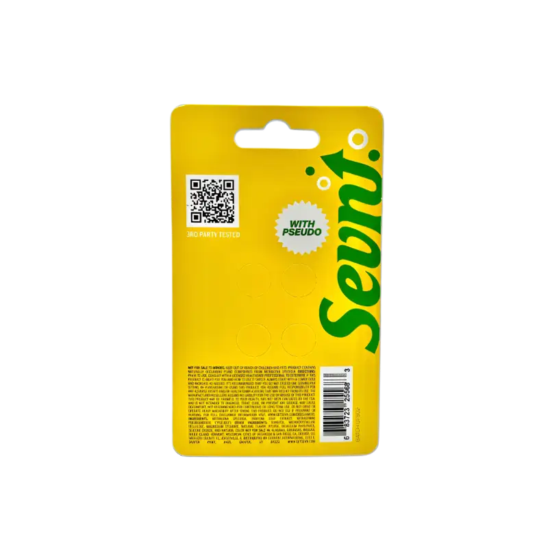 Yellow package with green logo.