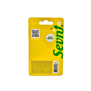 Yellow package with green logo.