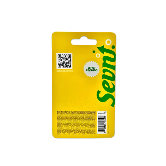 Yellow package with green logo.