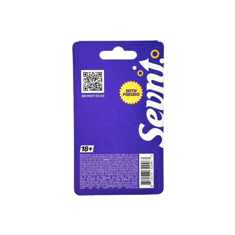 Purple package of ’Sevn1’’ product.