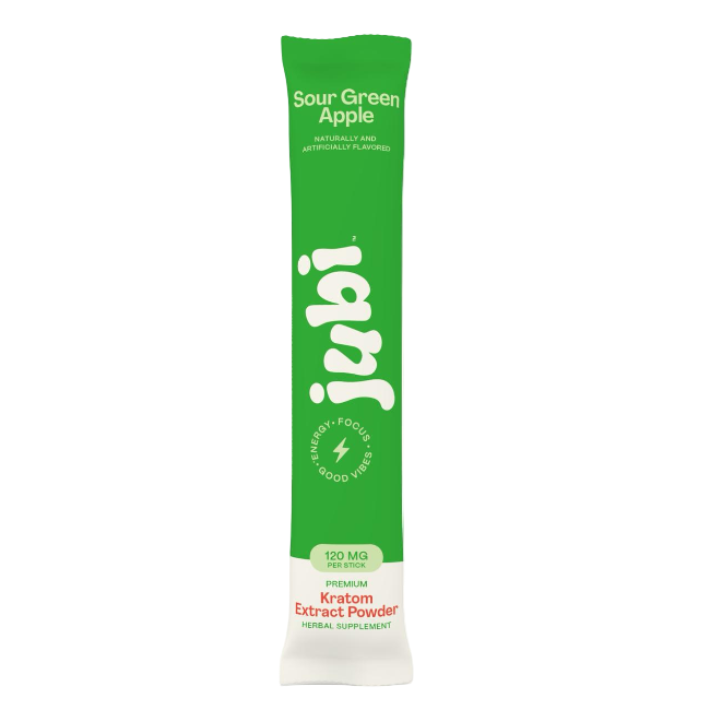 Jubi 1ct Kratom Drink Mix Stick Pack Sour Green Apple - Seven Tech