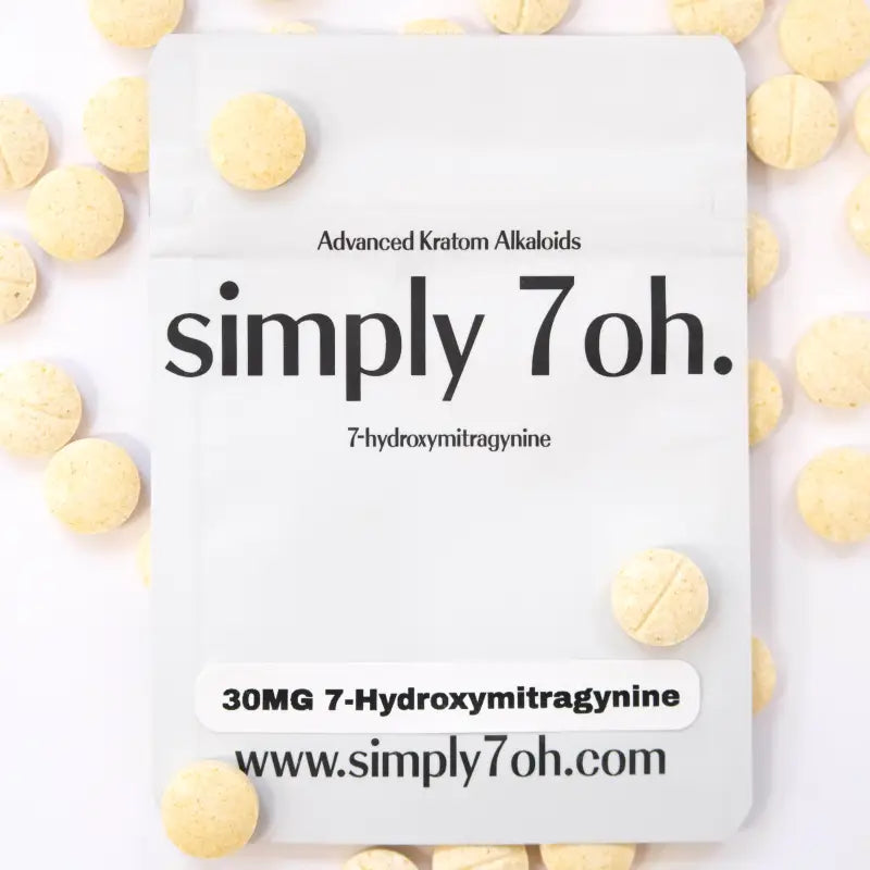 Pills with ’simply 7oh’ packaging.