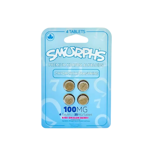 Smurph's 4ct 7OH Tabs Kiwi Dragon 25mg per Tablet - Seven Tech