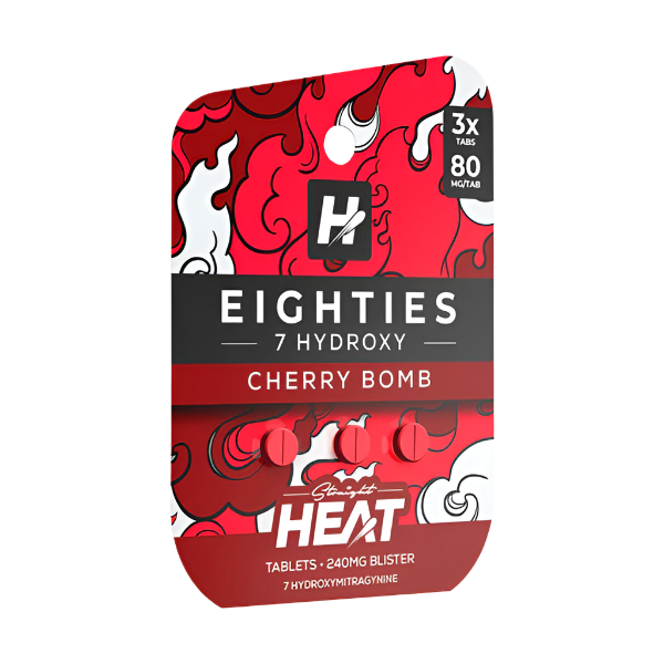 Straight Heat 3ct 7OH Eighties Tabs Cherry Bomb 80mg per Tablet