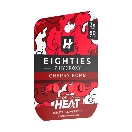 Straight Heat 3ct 7OH Eighties Tabs Cherry Bomb 80mg per Tablet