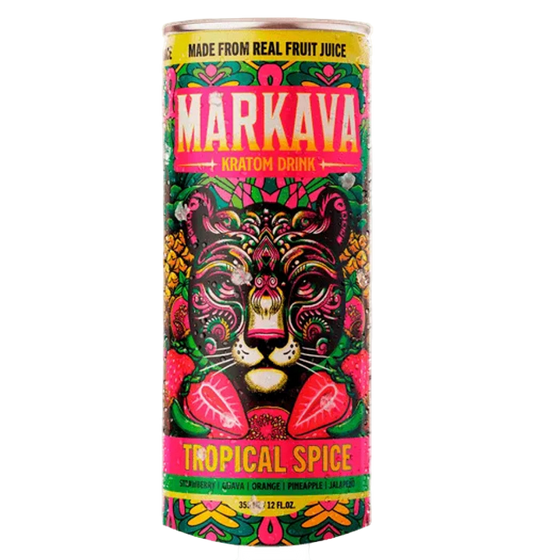 MARKAVA KRATOM DRINK 12OZ – TROPICAL SPICE