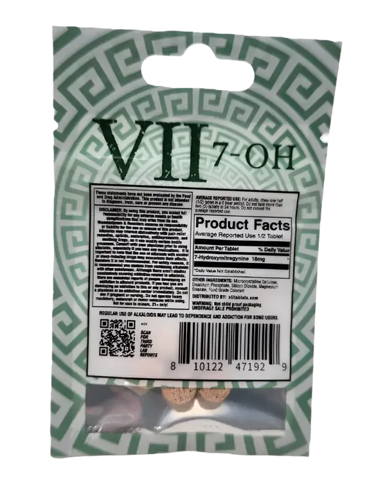 VII 7-OH supplement packaging.