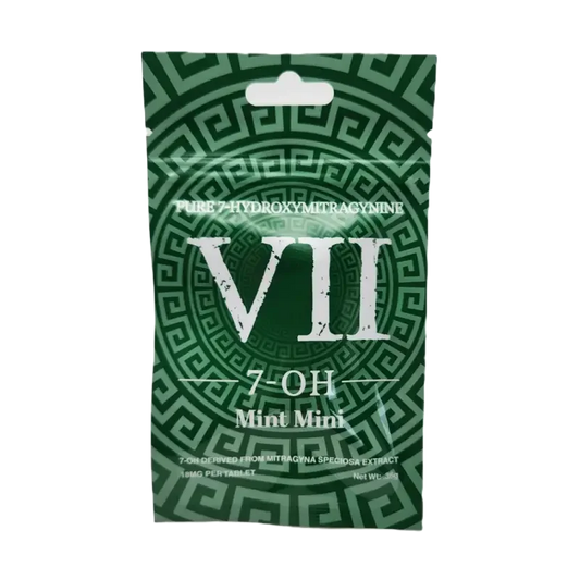 VII 5ct 7OH Green Mint Mini Tabs 18mg per Tablet - Seven Tech