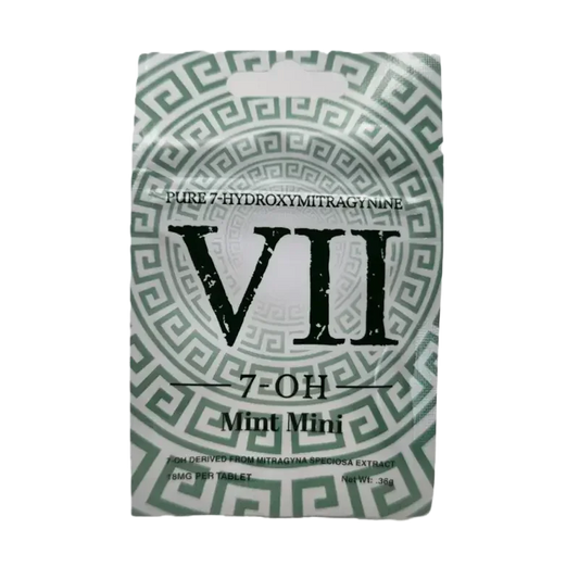 VII 50ct 7OH White Mint Mini Tabs 18mg per Tablet - Seven Tech