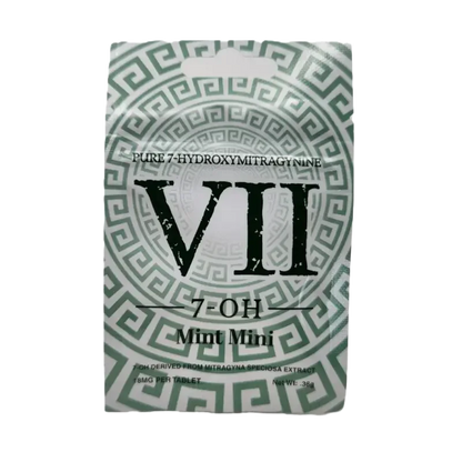 VII 50ct 7OH White Mint Mini Tabs 18mg per Tablet - Seven Tech