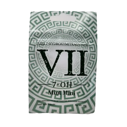 VII 5ct 7OH White Mint Mini Tabs 18mg per Tablet - Seven Tech