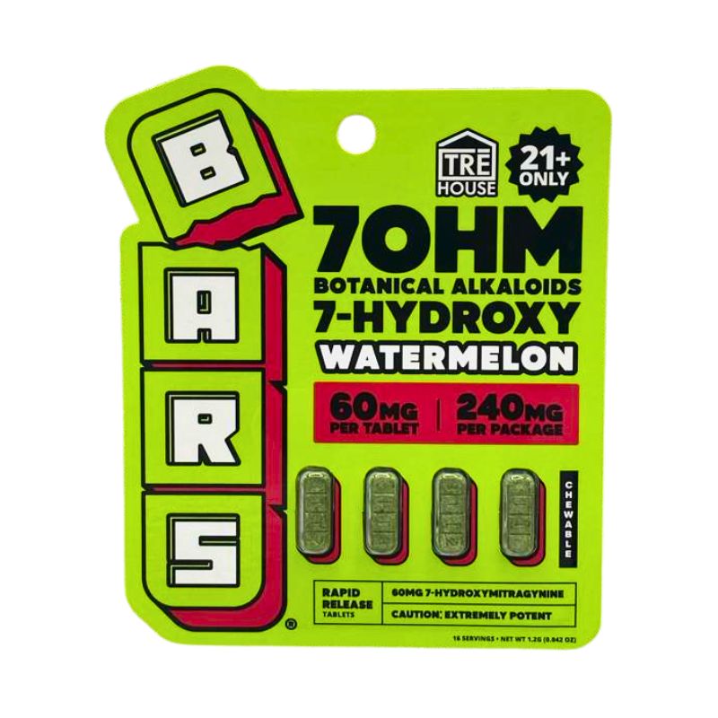 Tre house bars - 7-Hydroxymitragynine Tablets