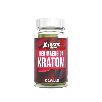 XTREME SPECIOSA Kratom CAPSULES 150CT - MAENG DA RED VEIN - Seven Tech
