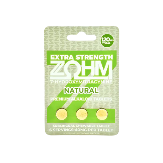 ZOHM extra strength natural tablets.